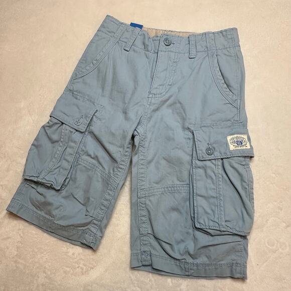 NEW Gap Kids Blue Cargo Shorts sz 8 Mid-Rise Relaxed Fit Longer Length Shorts - Picture 8 of 8